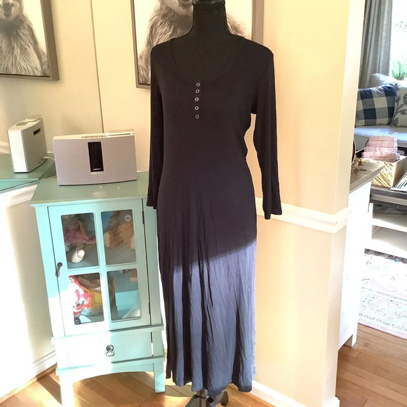 #113 NWT Threads For Thought Long Sleeve Ribbed Maxi Size Large - Picture 7 of 12